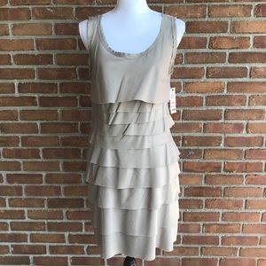 NWT Alfani Dress Sleeveless Ruffle Mini